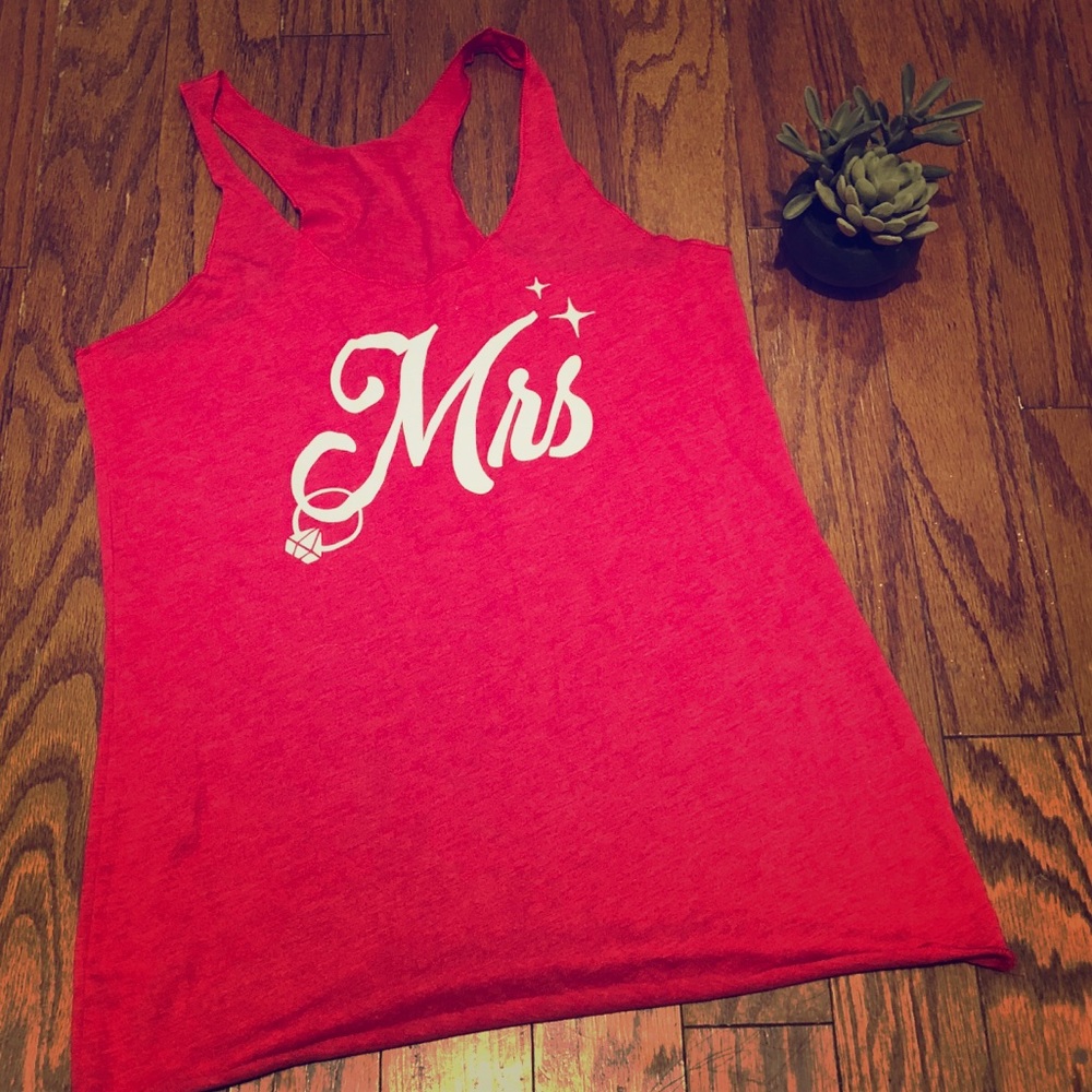 Mrs. Racerback Tank 👰🏼👰🏽👰🏾👰🏻